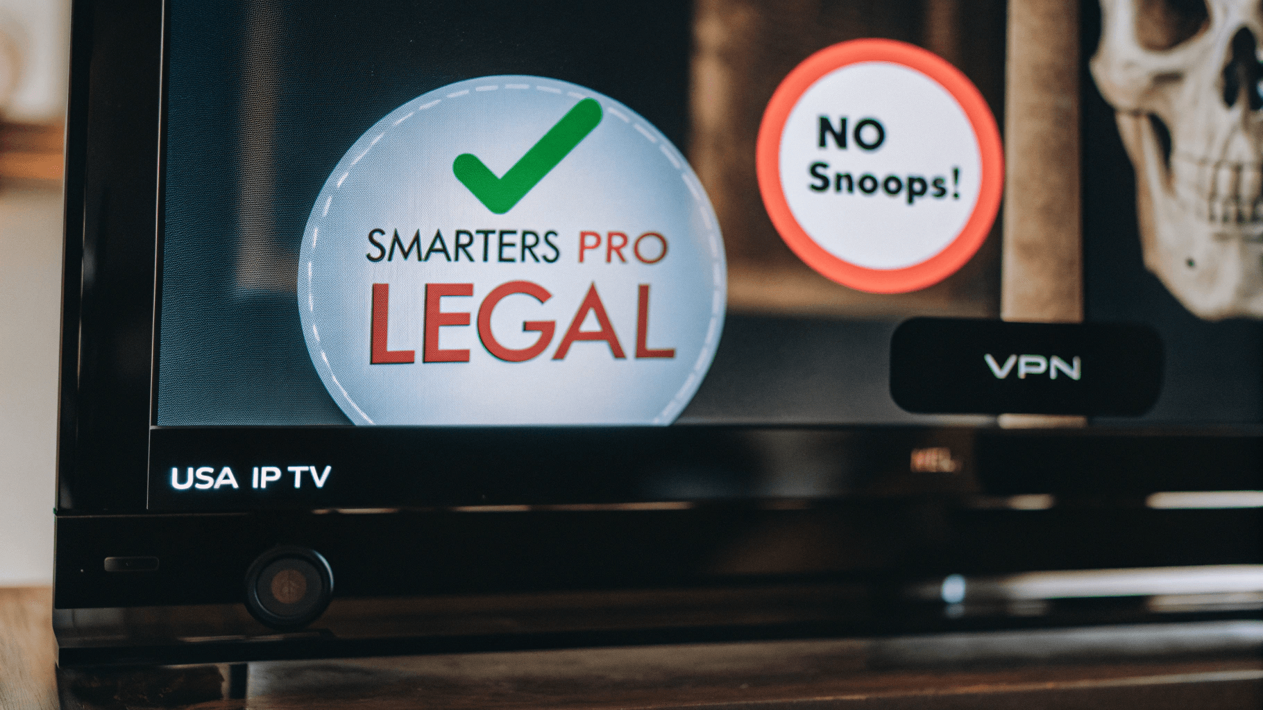 Me with IPTV Smarters Pro subscription legal stamp and VPN