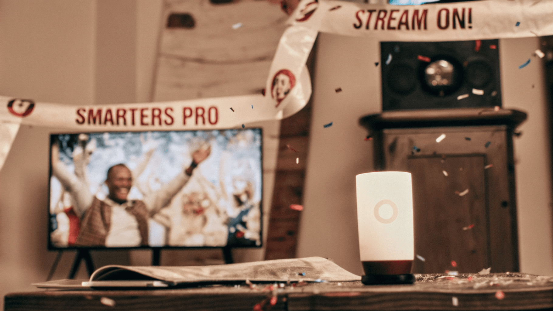 Me waving with IPTV Smarters Pro subscription, TV victorious